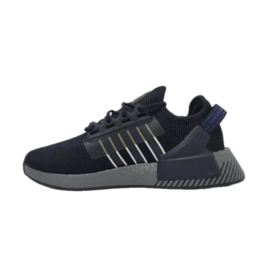 adidas Men's NMD R1 V2 Running Shoes, Black/Grey, 8 M US