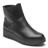 Rockport Women's Dania Bootie Ankle Boot, Black Leather, 9 Wide