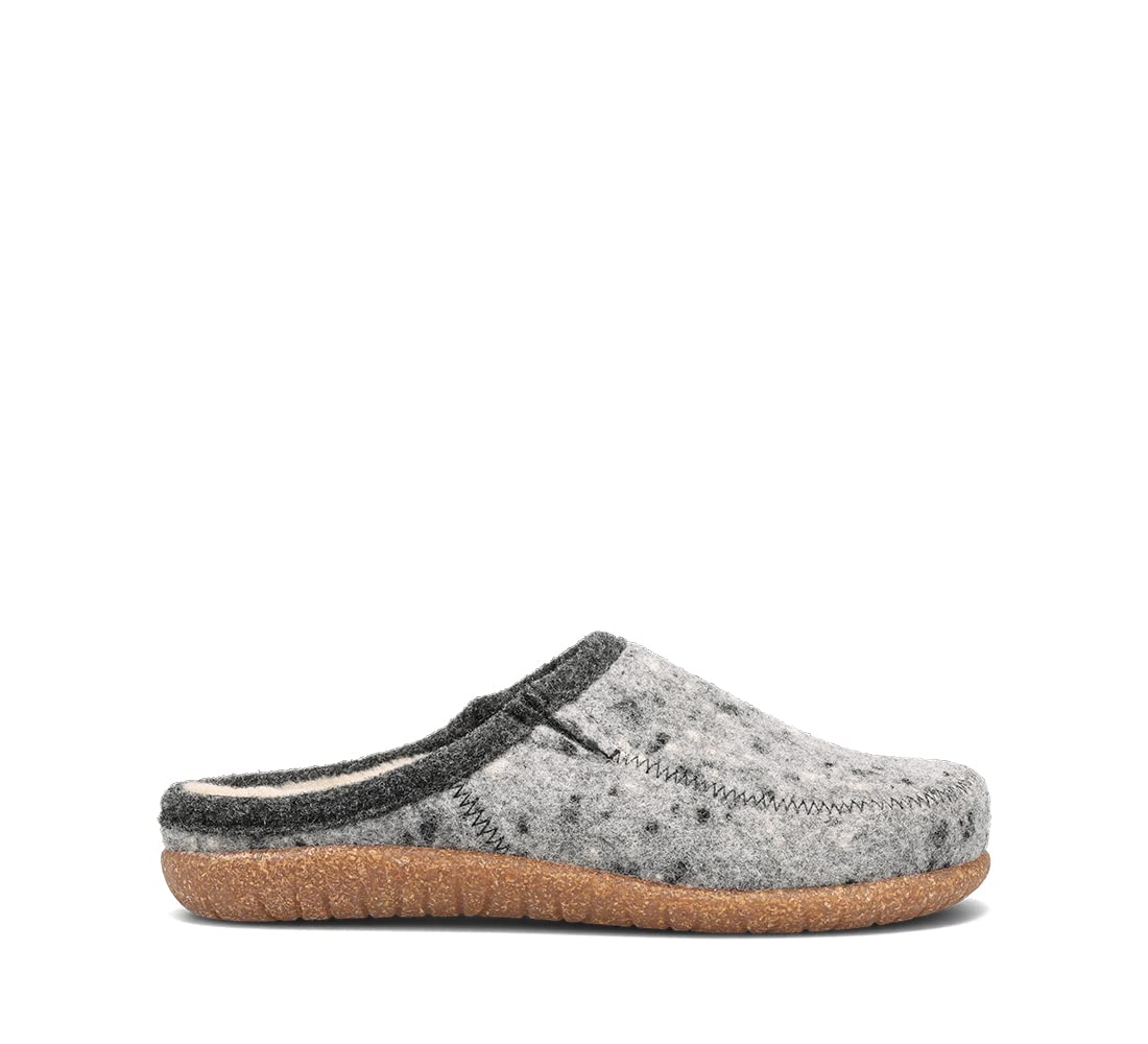 Taos Footwear Women's Wooltastic Grey Speckled Wool Clog 7-7.5 M US
