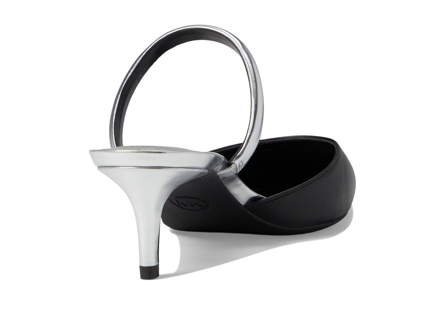 Michael Kors Jessa Flex Mule Kitten Black/Silver 7.5 M