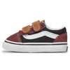 VANS Baby Old Skool Maroon Black Sneaker, brown, 24.5 EU