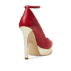 Michael Kors Xenia Ankle Strap Pump Crimson 6.5 M