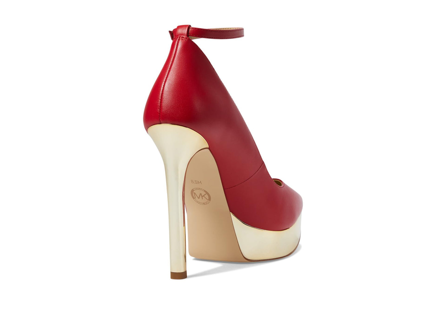 Michael Kors Xenia Ankle Strap Pump Crimson 6.5 M