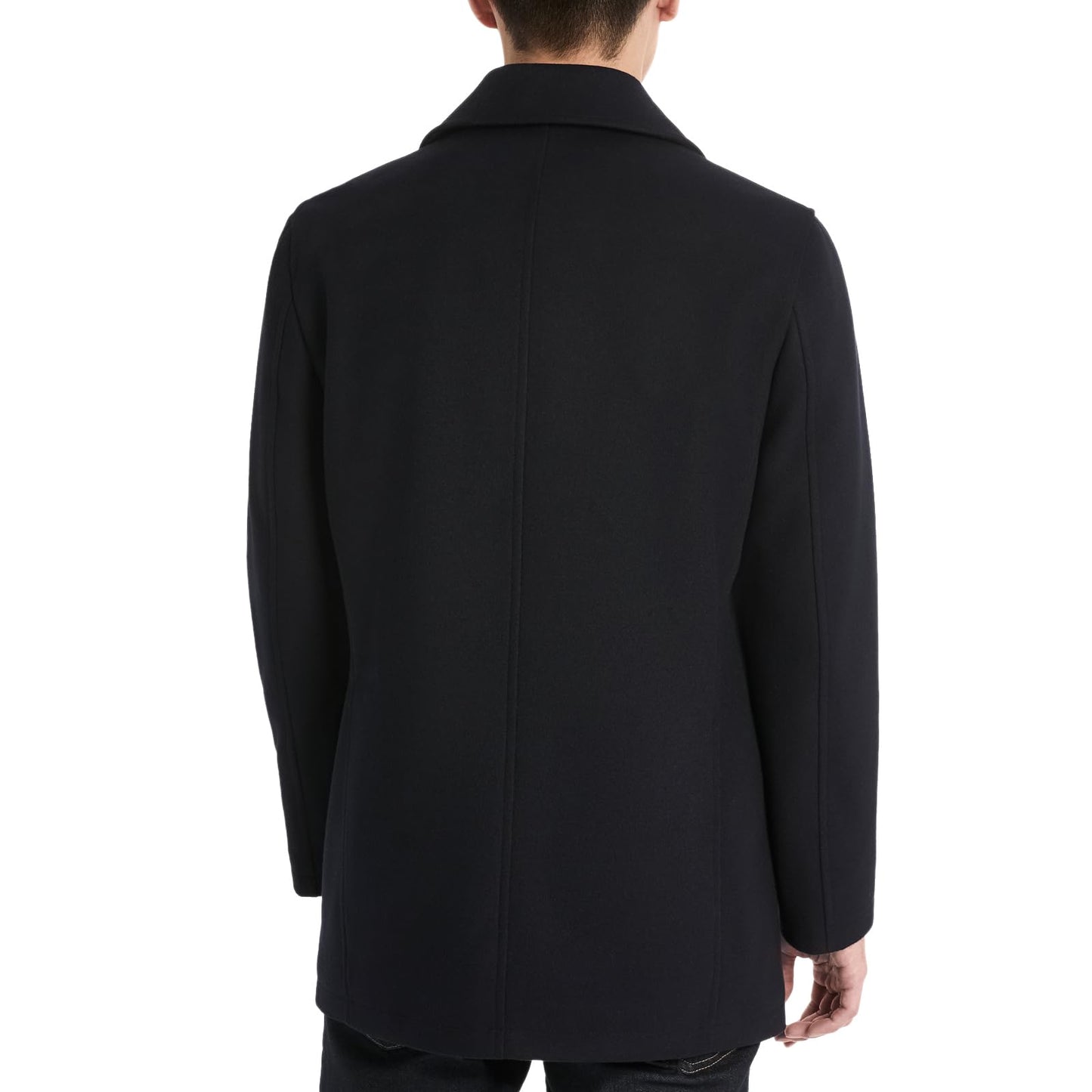 Ben Sherman Men's Boris Classic Double Breasted Peacoat Jacket, Navy, XX-Large