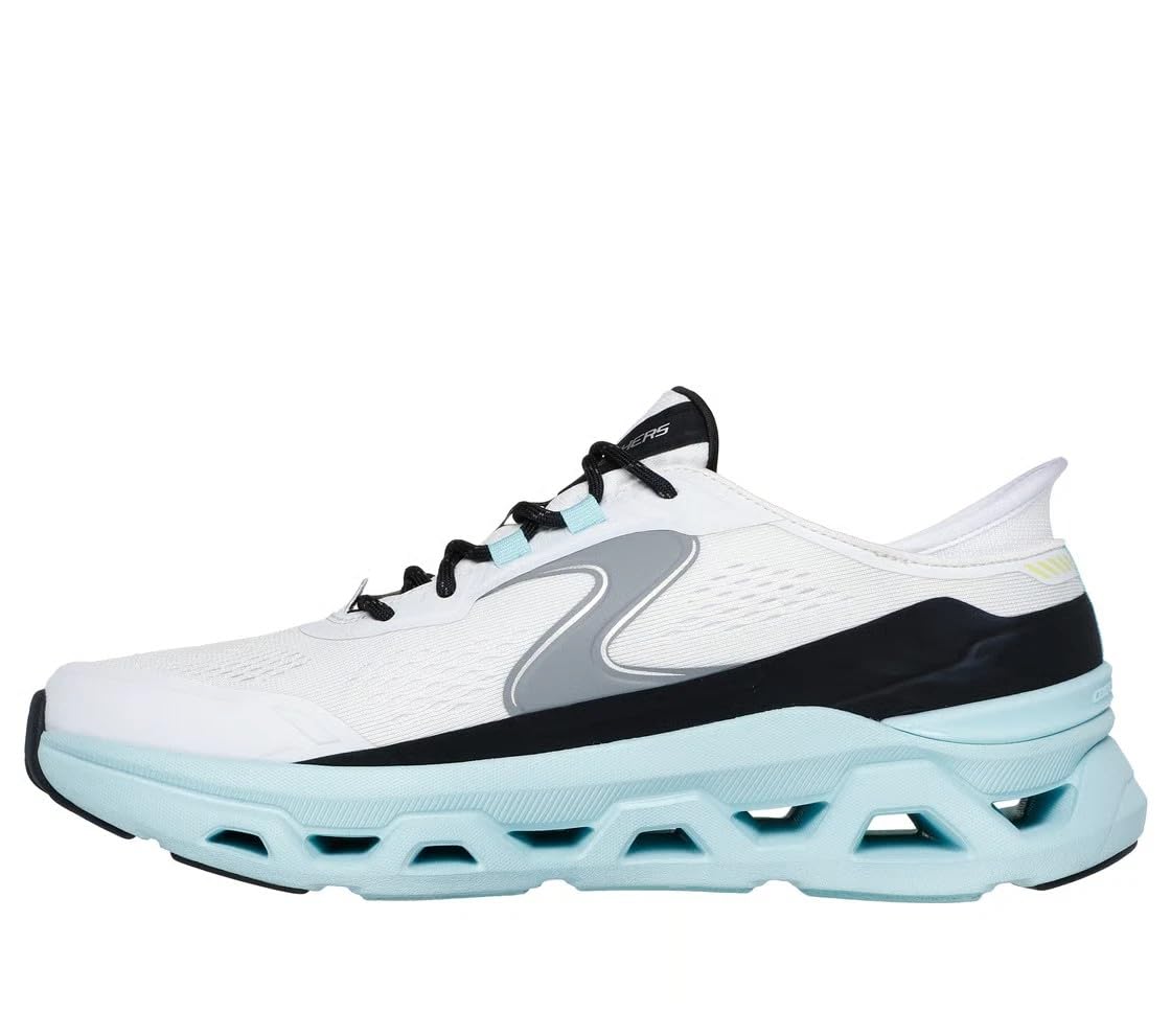 Skechers Wide Fit Man Slip-ins Glide-Step Altus Lace-Up 232921 White/Blue US Size 10.5W