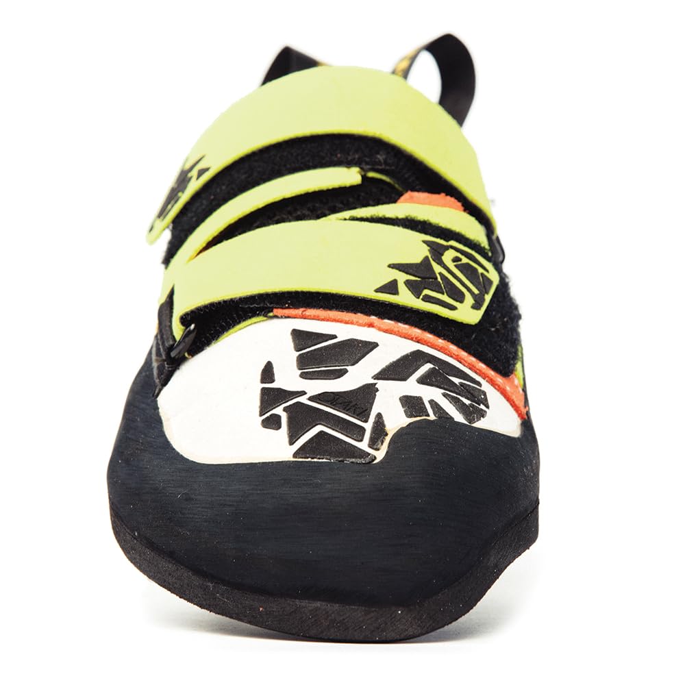 La Sportiva Womens Otaki Rock Climbing Shoes, Sulphur/Coral, US 4.5 (EU Equivalent 35)