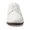 Marc Joseph New York® Pacific Golf Shoes for Women – Leather Construction – Synthetic Outsole – Almond Toe White Grainy 7 M