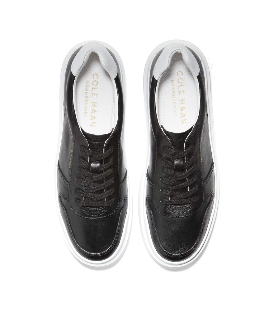 Cole Haan Women's Grandpro Rally Court Sneaker, Black/Optic White/Optic White, 9