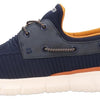 Skechers Men's Del Retto-Clean Slate Knitted Bungee Slip On, Navy, 14 W US
