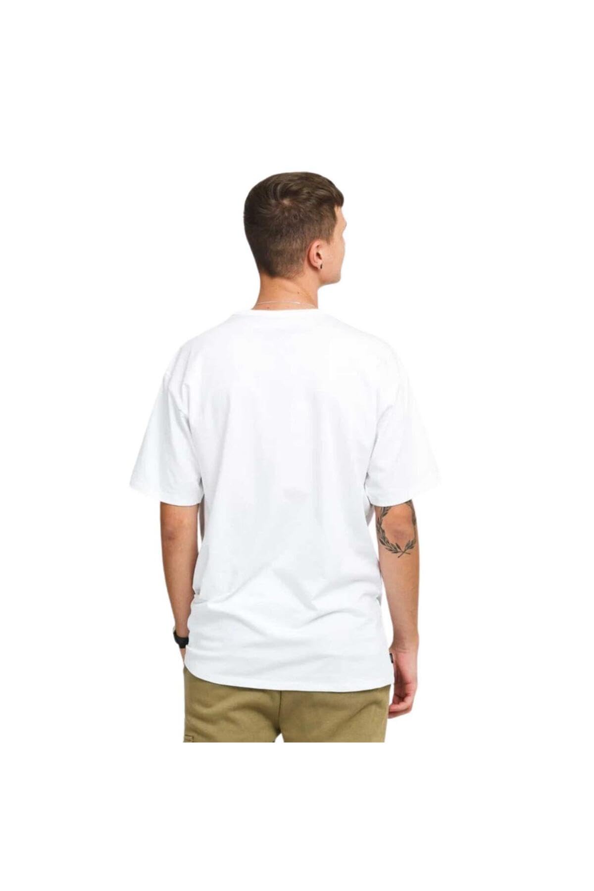 Vans Men's Short Sleeve Tee, (OTW Classic Left Logo) White, Size Small