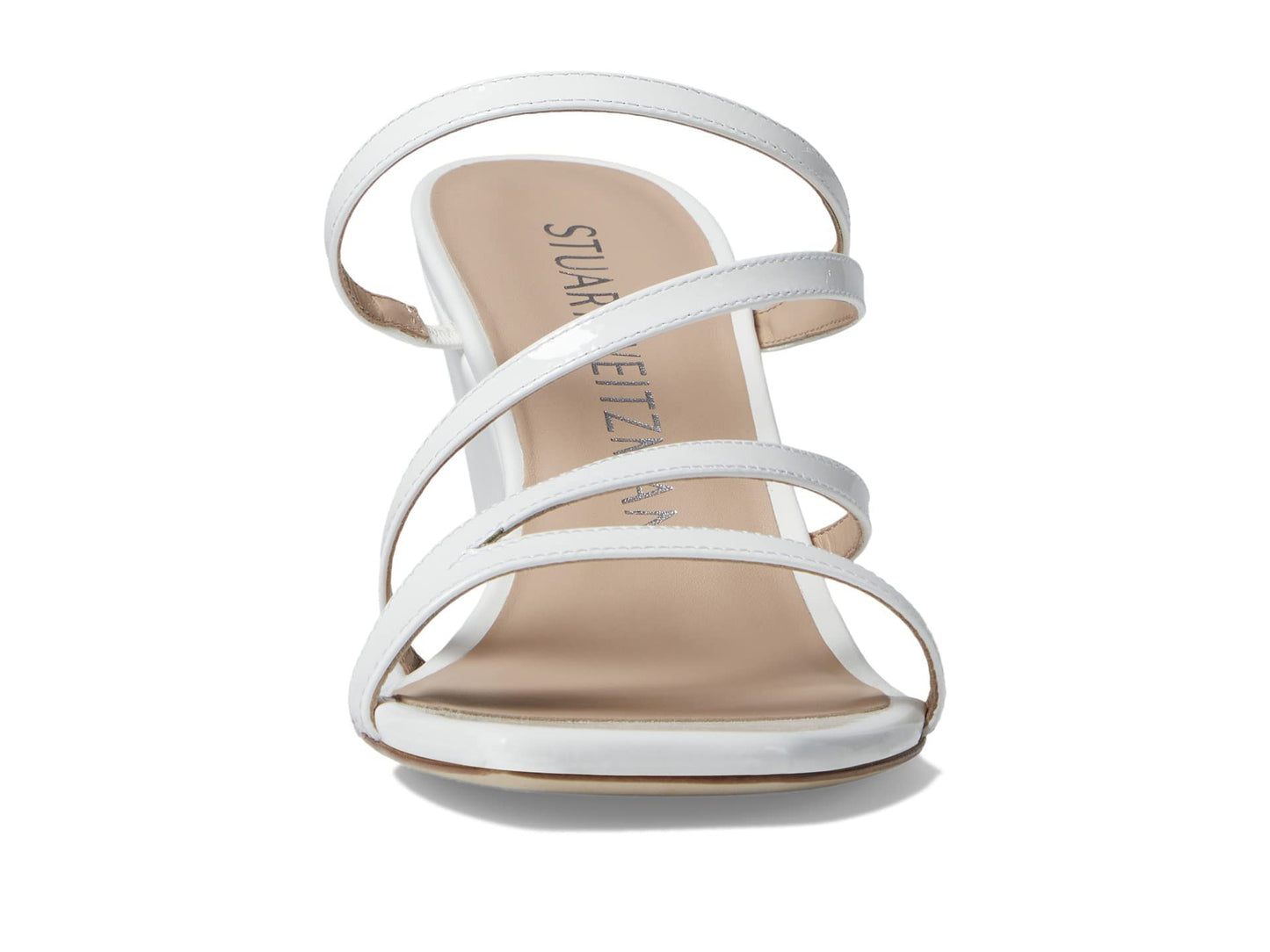 Stuart Weitzman Strapeze 85 Wedge White 10 B
