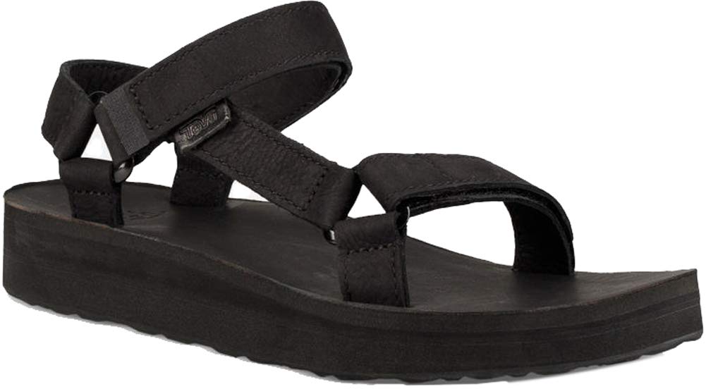 Teva Women's Midform Universal Leather, Black, 5 M US