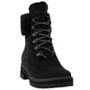 Timberland Women's Courmayeur Valley Waterproof 6in with Shearling Fashion Boot Black Nubuck 7.5 M US