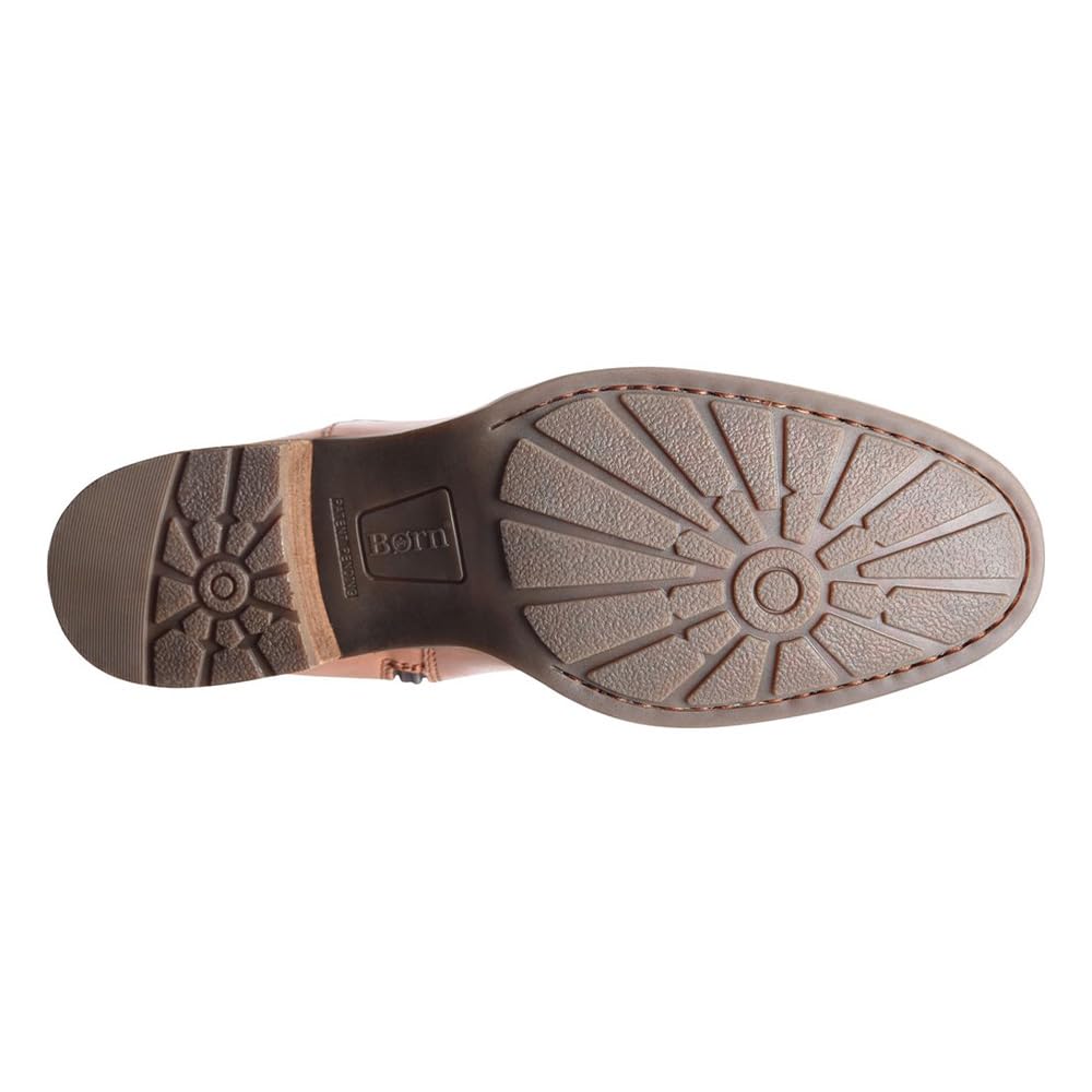 BORN Women's Saddler Wide Shaft Brown 8.5 M