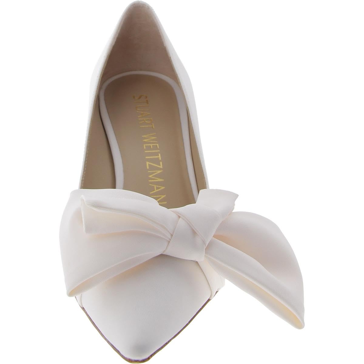 Stuart Weitzman Stuart Loveknot 75 Pump Ivory 7 B