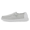 Hey Dude Women's Wendy Stretch Sparkling White Size 11 | Women’s Shoes | Women’s Lace Up Loafers | Comfortable & Light-Weight