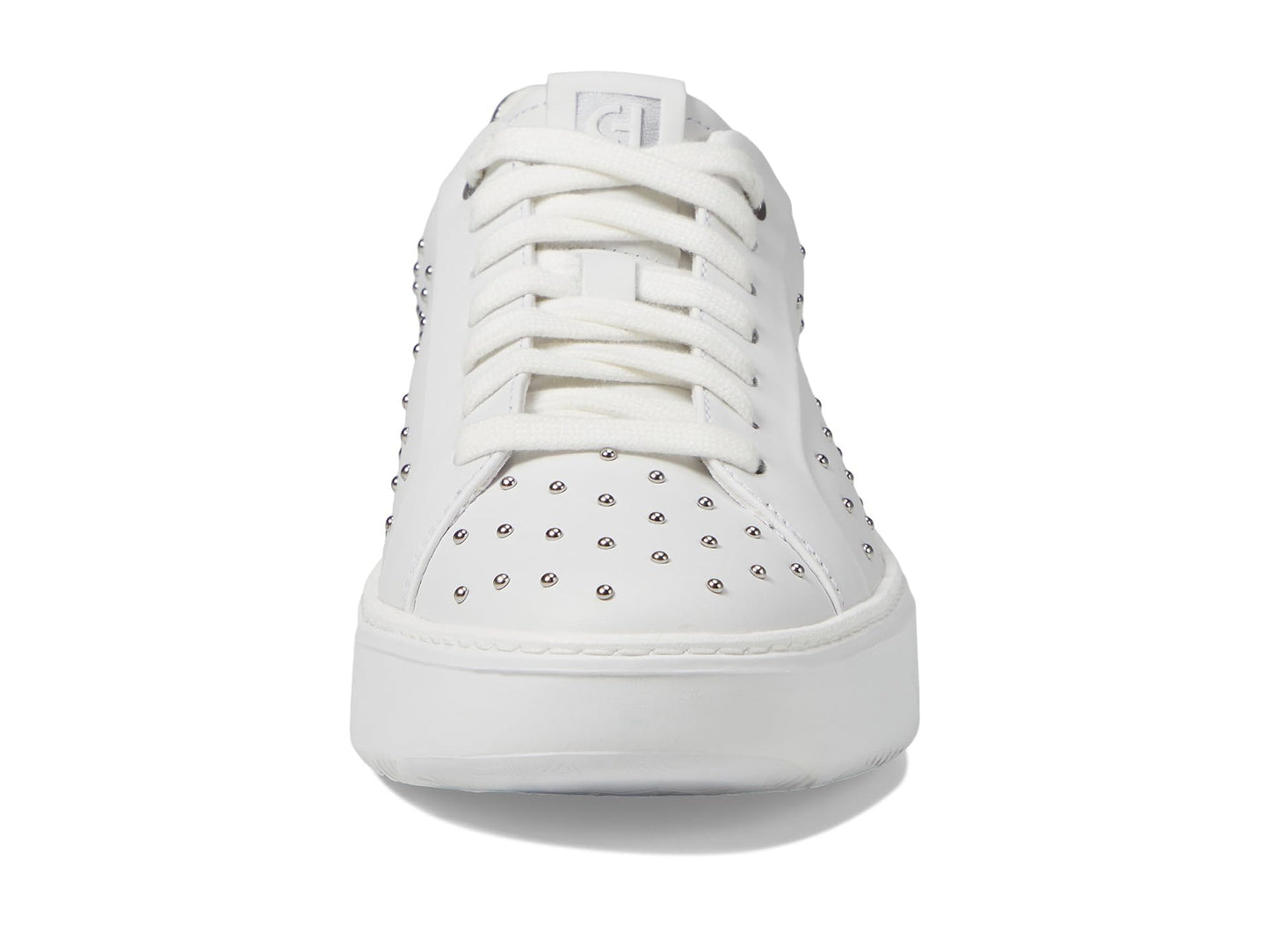 Cole Haan Women's Grandpro Topspin Sneaker, Optic White/Micro Studs, 8.5 Wide