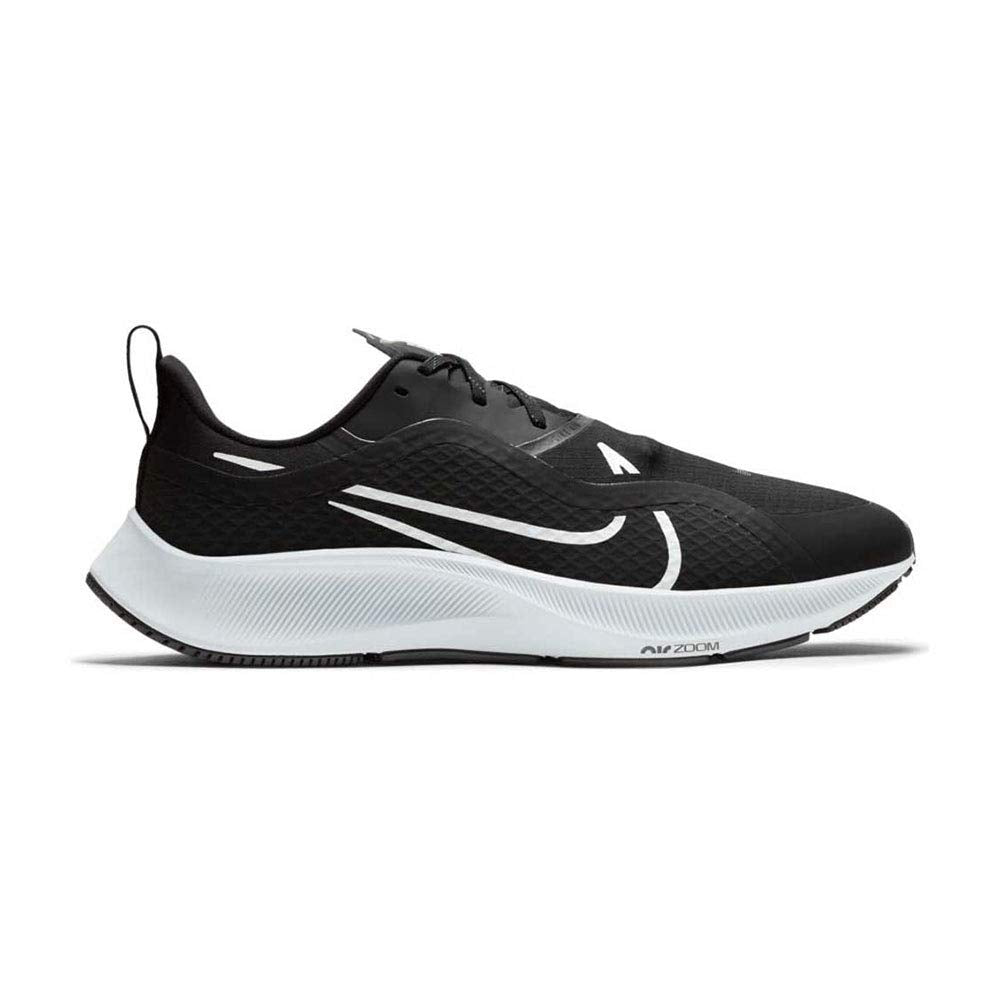 Nike mens Air Zoom Pegasus 37 Shield Running Trainers Cq7935 Shoes, Black/White-pure Platinum, 10.5