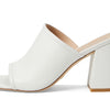 Stuart Weitzman Cayman 85 Block Slide White 8 B