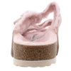 Birkenstock Women's Arizona Shearling Sandals, Light Rose/Light Rose, Pink, 8 Narrow US