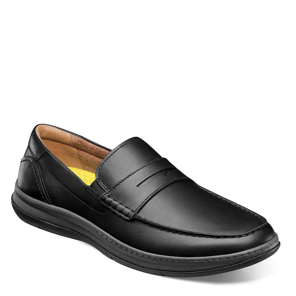Florsheim Central Moc Toe Penny Leather Black Smooth Leather 10.5 M (D)