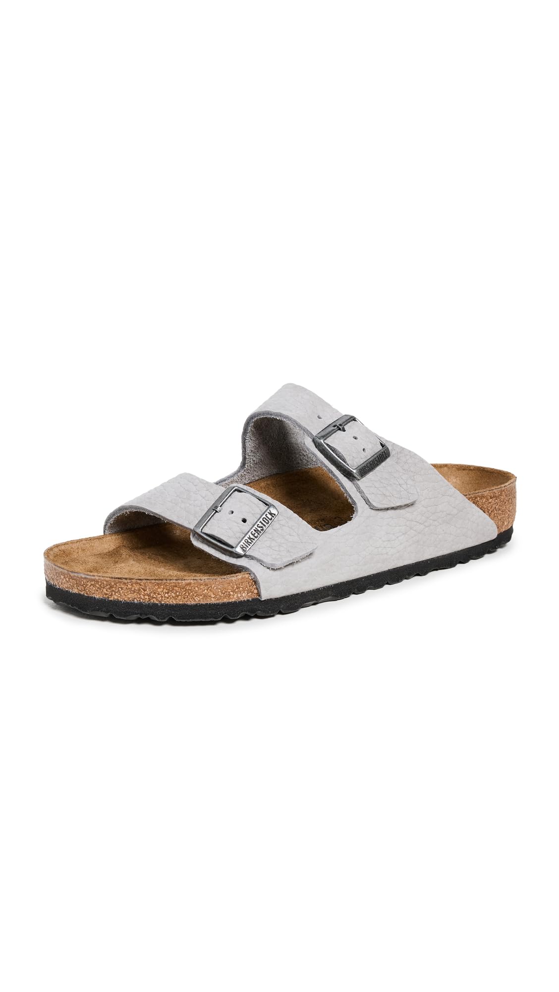 Birkenstock Men's Arizona Sandals, Desert Buck Whale Gray, Grey, 11 Medium US
