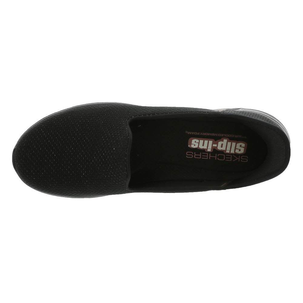 Skechers Womens Hands Free Slip-ins On-The-Go Swift - Luminary Black/Gold, 11 Medium