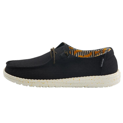 Hey Dude Women's Wendy Black Bananas Size 10 | Women’s Shoes | Women’s Lace Up Loafers | Comfortable & Light-Weight
