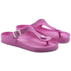 Birkenstock Women's Gizeh EVA Toe Post Regular Fit Buckle Sandal Neon Pink-Pink-7