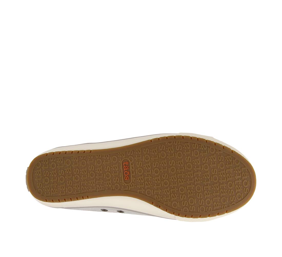 Taos Footwear Women's Moc Star Light Grey Distressed Sneaker 10 (M) US