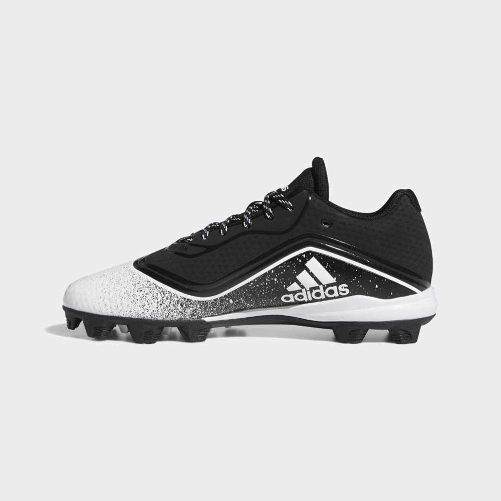Adidas Mens Icon V Md Baseball Shoes Black/White 7.5
