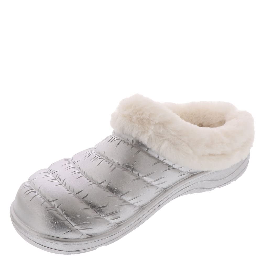 Skechers Foamies Cozy CamperGlamping Clog Womens Slip On BM US Silver