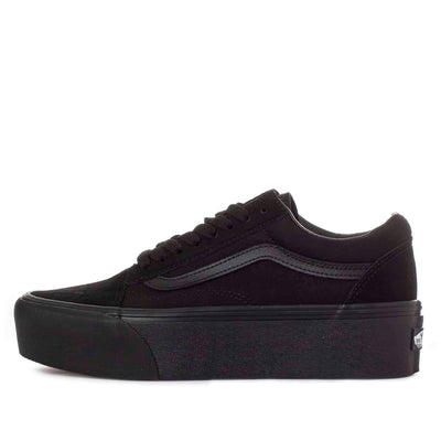 Vans - Unisex Old Skool Stackform Shoes, Color Suede/Canvas Black/Black, Size: 7.5 M US Mens / 9 M US Womens