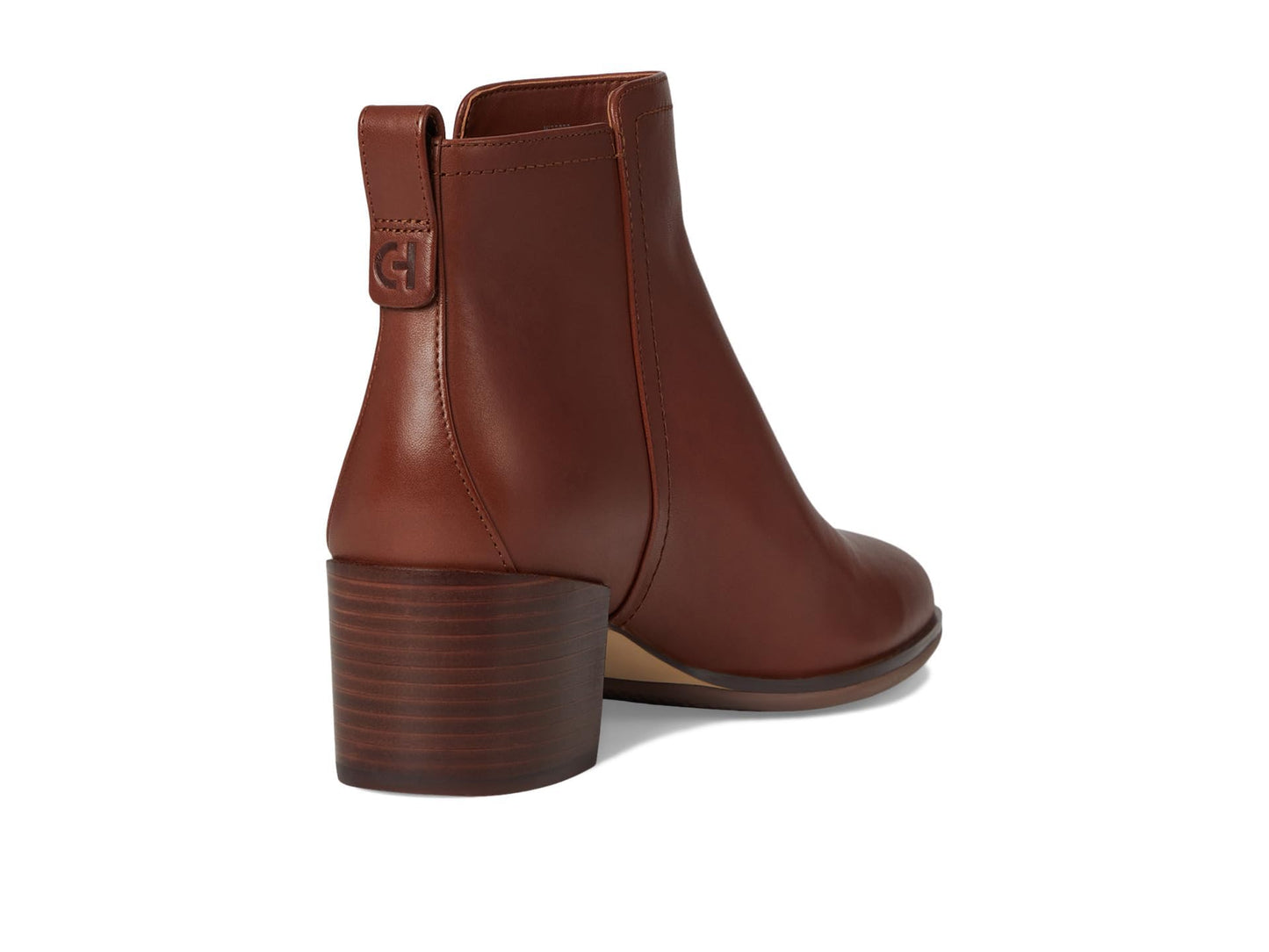 Cole Haan Womens Haisley Ankle Bootie, Dark Cuoio Leather, 7.5 Medium
