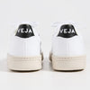 Veja Women's V-10 Lace Up Sneakers, White/Black, 4 Medium US