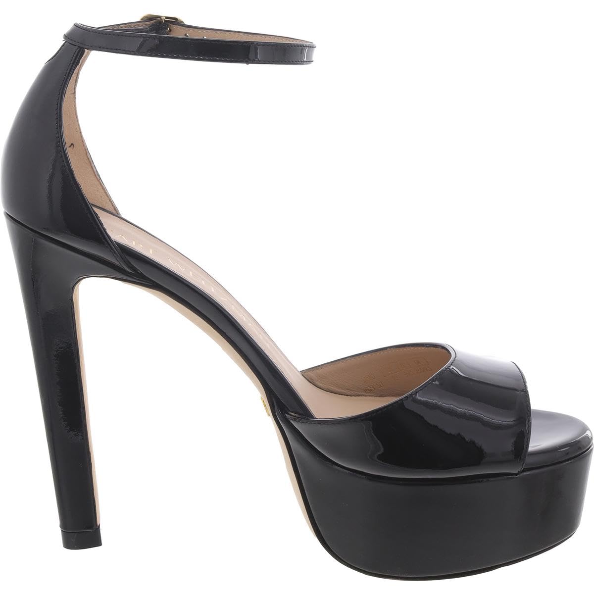 Stuart Weitzman Discoplatform Sandal Black 9.5 B