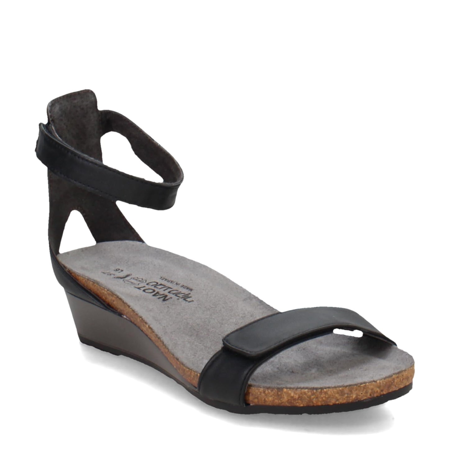 NAOT Footwear Women's Mermaid Wedge Black Raven Lthr 4-4.5 N US