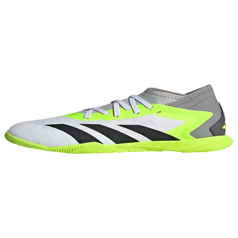 adidas Soccer Predator Accuracy.3 Indoor (Little Kid/Big Kid) Footwear White/Core Black/Lucid Lemon 2.5 Little Kid M