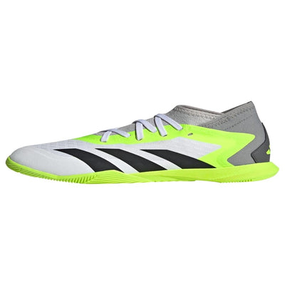adidas Soccer Predator Accuracy.3 Indoor (Little Kid/Big Kid) Footwear White/Core Black/Lucid Lemon 2.5 Little Kid M