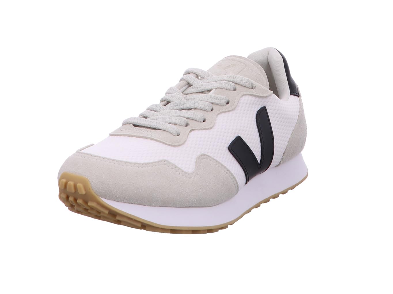 VEJA Men's SDU Rec Sneaker, White/Black/Natural, 11.5
