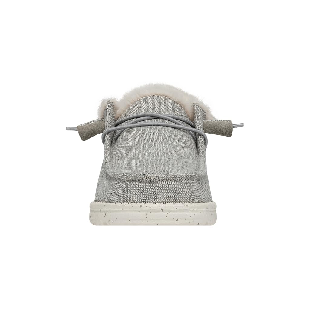 HEYDUDE Wendy Funk | Women's Loafers | Women's Slip On Shoes | Comfortable & Light Weight Grey