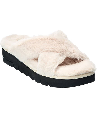 Stuart Weitzman Roza Lift Slide Chill Cream 5.5 M