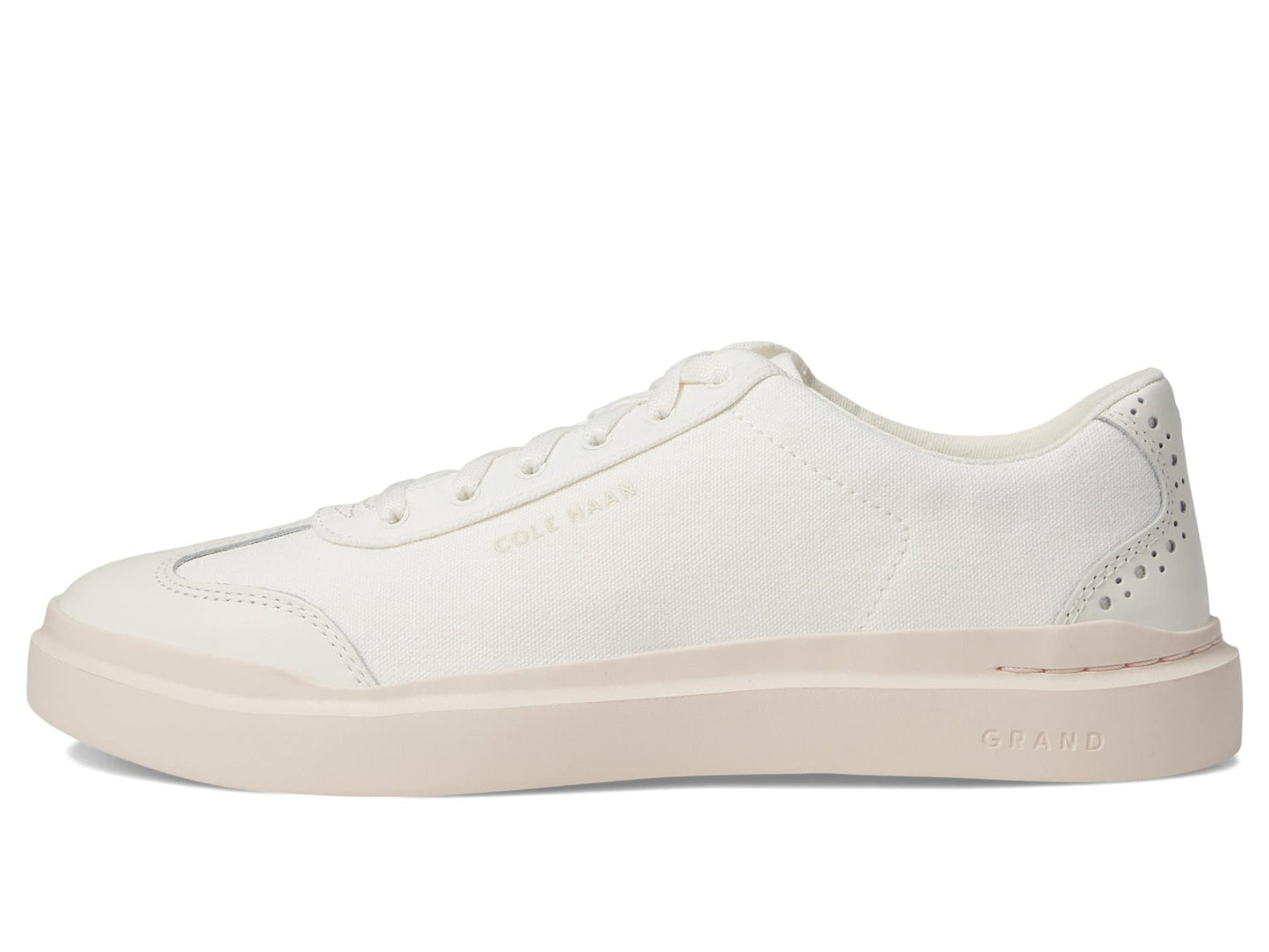Cole Haan Grandpro Rally Canvas T-Toe Egret/Silver Peony 10.5 B (M)