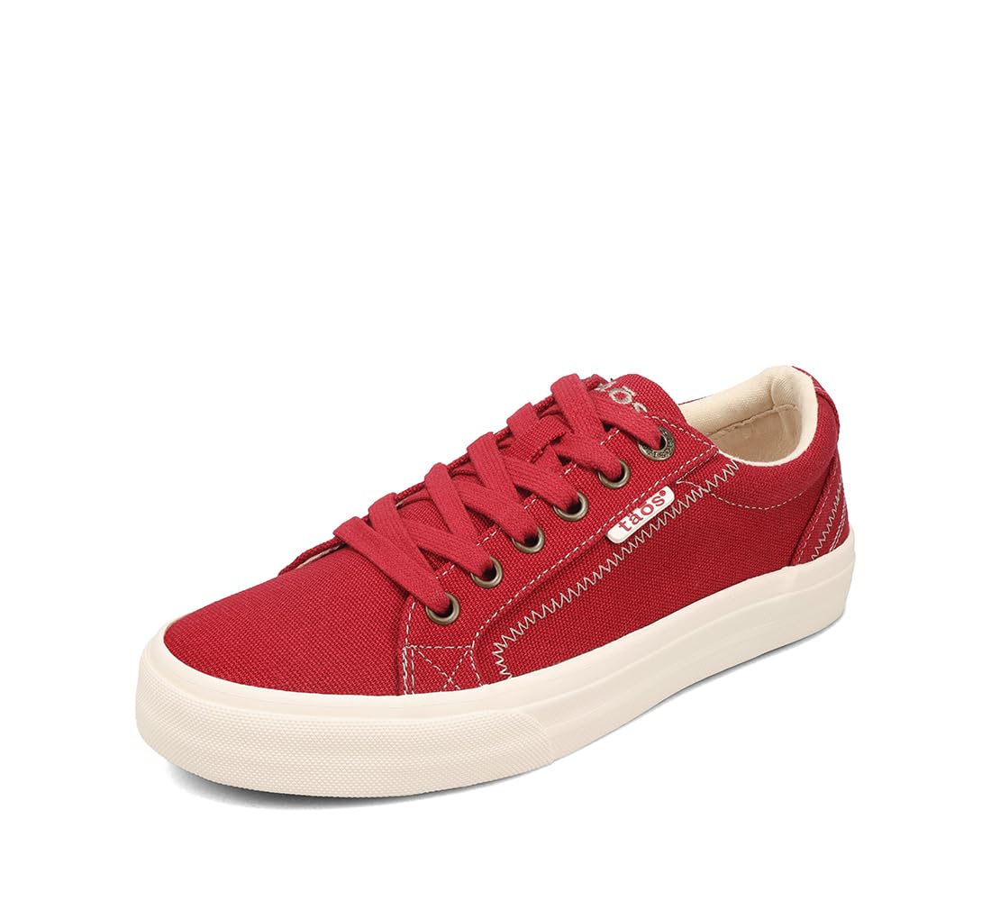 Taos Plim Soul Women's Sneaker-Stylish Platform Sneaker with Curves & Pods Removable Footbed, Arch Support, Classic Design for Everyday Fashion, All Day Comfort Red 10 (W) US