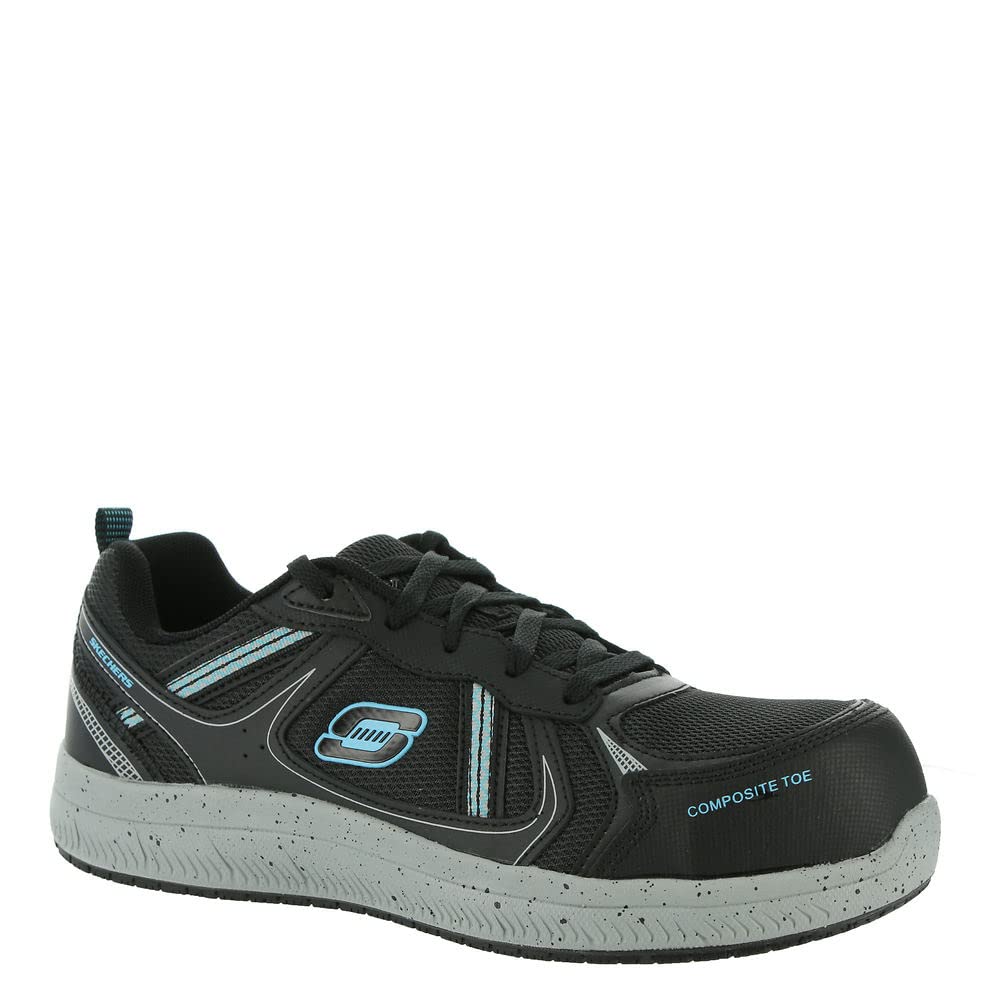 Skechers Work Summits SR108077 Work Shoe Womens Oxford 8 BM US BlackMint