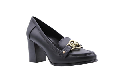 Michael Kors Rory Heeled Loafer Luggage 8.5 M