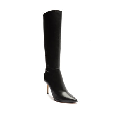 SCHUTZ Women's Mikki Up Boots, Black, 10 Medium US