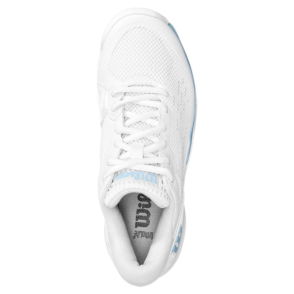 WILSON Rush Pro Ace White/White/Baby Blue 7 B (M)