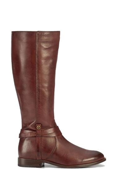 Frye Women's Melissa Belted Tall Knee High Boot, Redwood - 8.5M