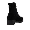 Cole Haan WOMENS CAMEA WP COMBAT BOOT II, BLACK SUEDE WATERPROOF, 10 C US